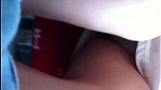 Sexy white upskirt porn video