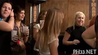 Very hawt group-sex in club porn video